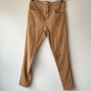 American Eagle Tan Jegging Skinny Tan Jeans Size 10R